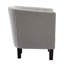 Fauteuil demi-tonneau capitonné avec pieds en bois-11435204