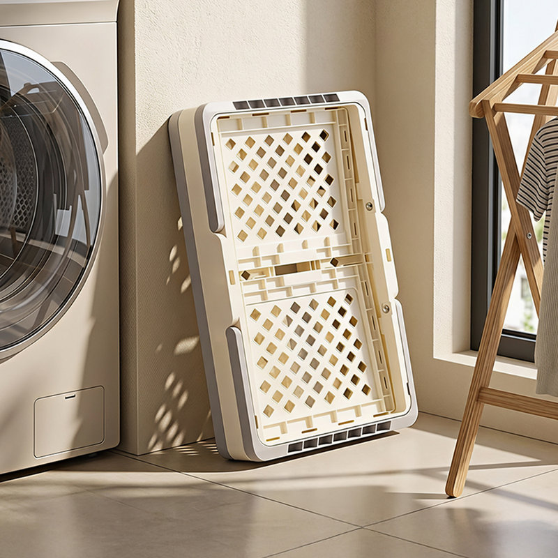 Plastic Laundry Basket with Handles