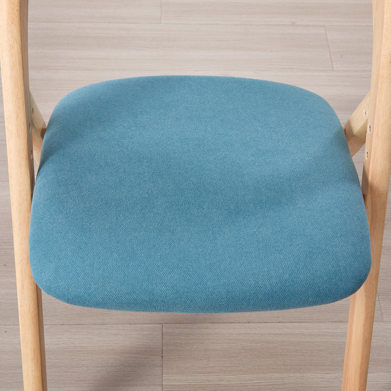 Chaise rembourrée empilable rembourrée et rembourrée, Bleu