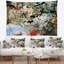 Motif de polyester avec tapisserie à fleurs avec accessoires suspendus inclus-28489775