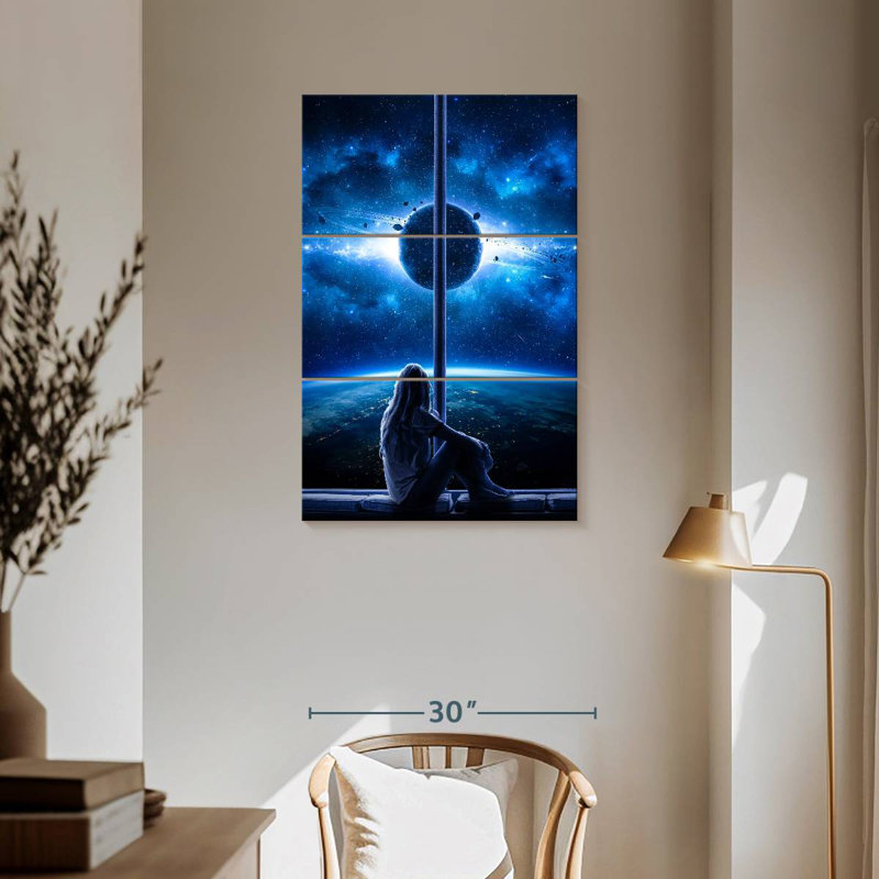 Kelan Moon Woman, 57" H x 36" W