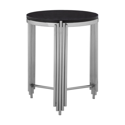 Damaria Granite Top Side Table
