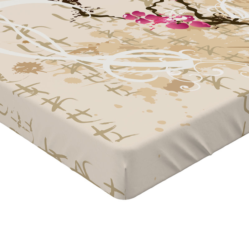 Ensemble de 2 draps-housses Ambesonne, Multicolore / floral 15, Drap-housse simple TG