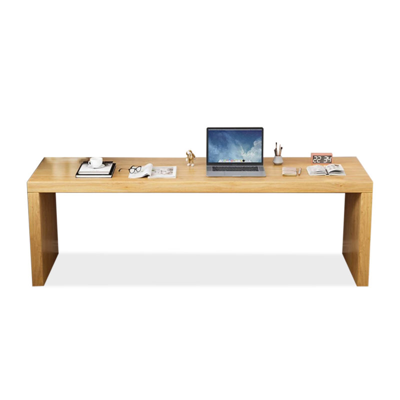 Bureaux rectangulaires en bois massif Burlywood, H 29,53 po x l 86,61 po x P 23,62 po
