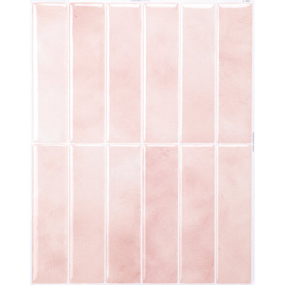Peel and Stick Gel Backsplash Tile Morocco 11.5'' x 9'' (Set of 4)