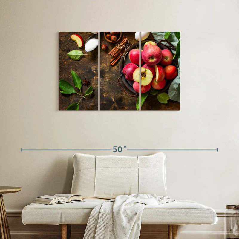 Yarlin Baking With Apples, 24" H x 38" W