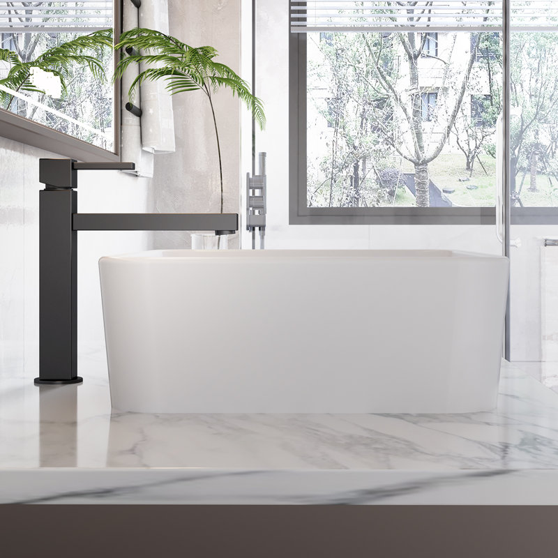 FXSGER 47.5mm L x 375mm W Polished Chrome Ceramic Sink