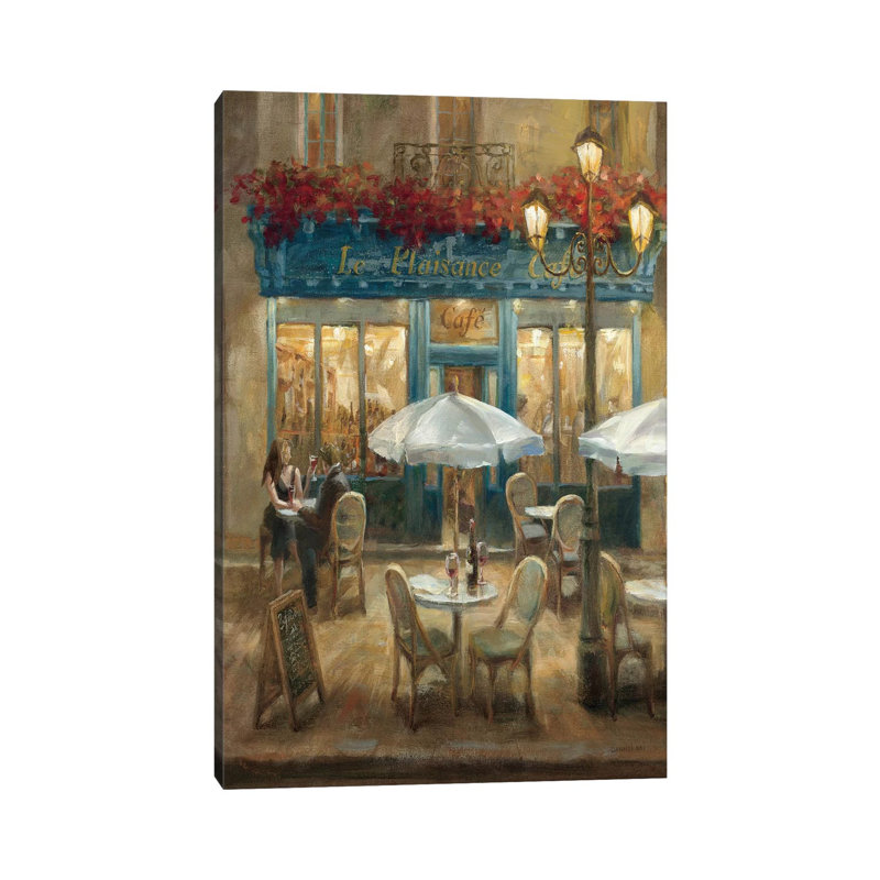 Paris Cafe I Crop by Danhui Nai - Painting on Canvas, 66.04 cm H x 45.72 cm W x 1.91 cm D, Wrapped Canvas