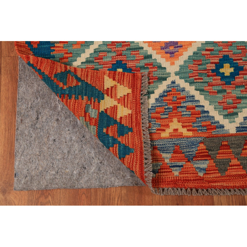 Tapis oriental à motif treillis Kilim 8 x 10