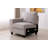 Amythyst 137" Wide Reversible Modular Seating Component with Ottoman-694889442