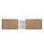 Meuble-lavabo 72 po à fermeture en douceur avec lavabo, petites tablettes de rangement, armoire combinée 30 po et 12 po (emballage KD)-1640825890-1640825892