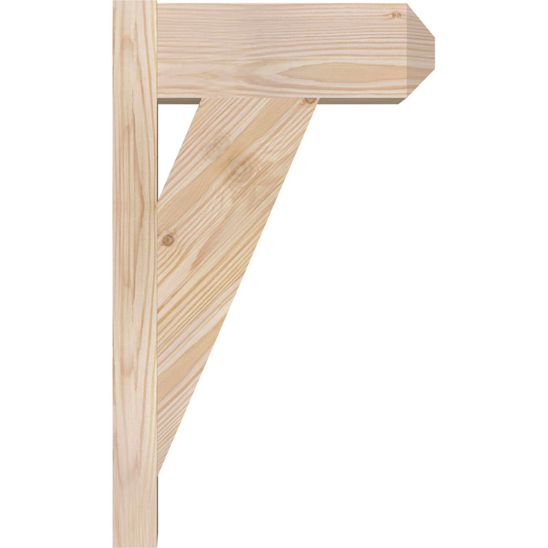 Artisan traditionnel en bois rustique, Sapin Douglas de 5 1/2 po (lisse), P 12 po x H 20 po