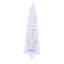 Arbre de Noël artificiel mince 7,5 pi avec base en métal pliable