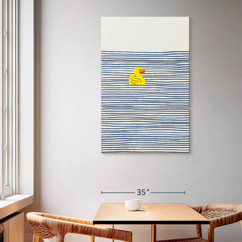 Canard en caoutchouc jaune Ashelle, H 65 po x l 42 po