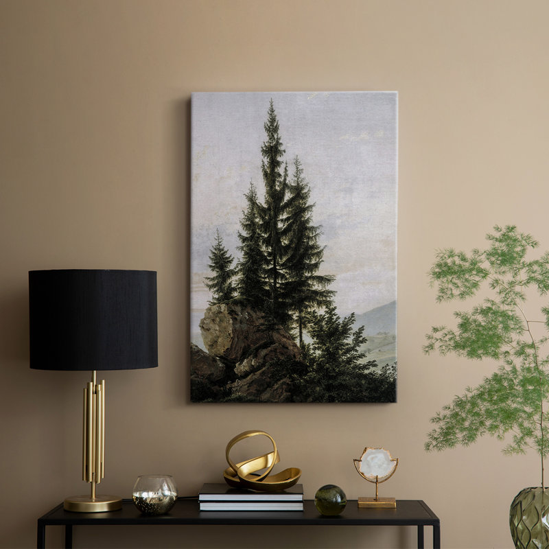 Paysage rétro CCXVI - galerie Cavas, H 18 po x l 12 po