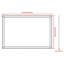 Cadre de miroir surdimensionné en aluminium moderne et polyvalent pour salle de bain, salon et chambre à coucher