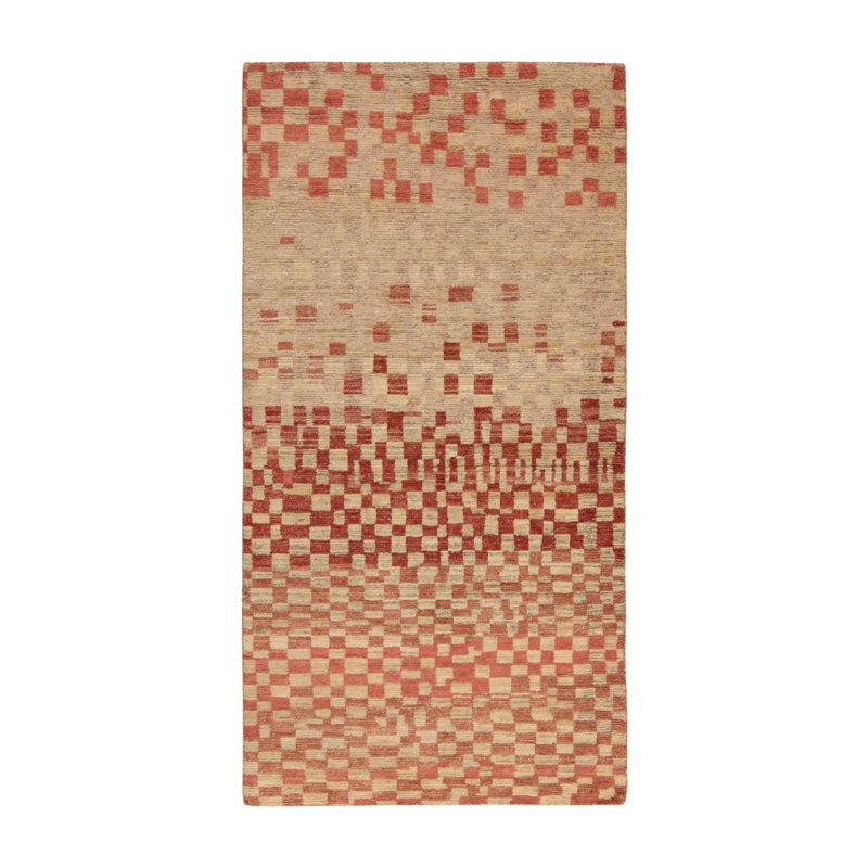 Moroccan Hand Knotted Area Rug, Rectangle 9' x 12'