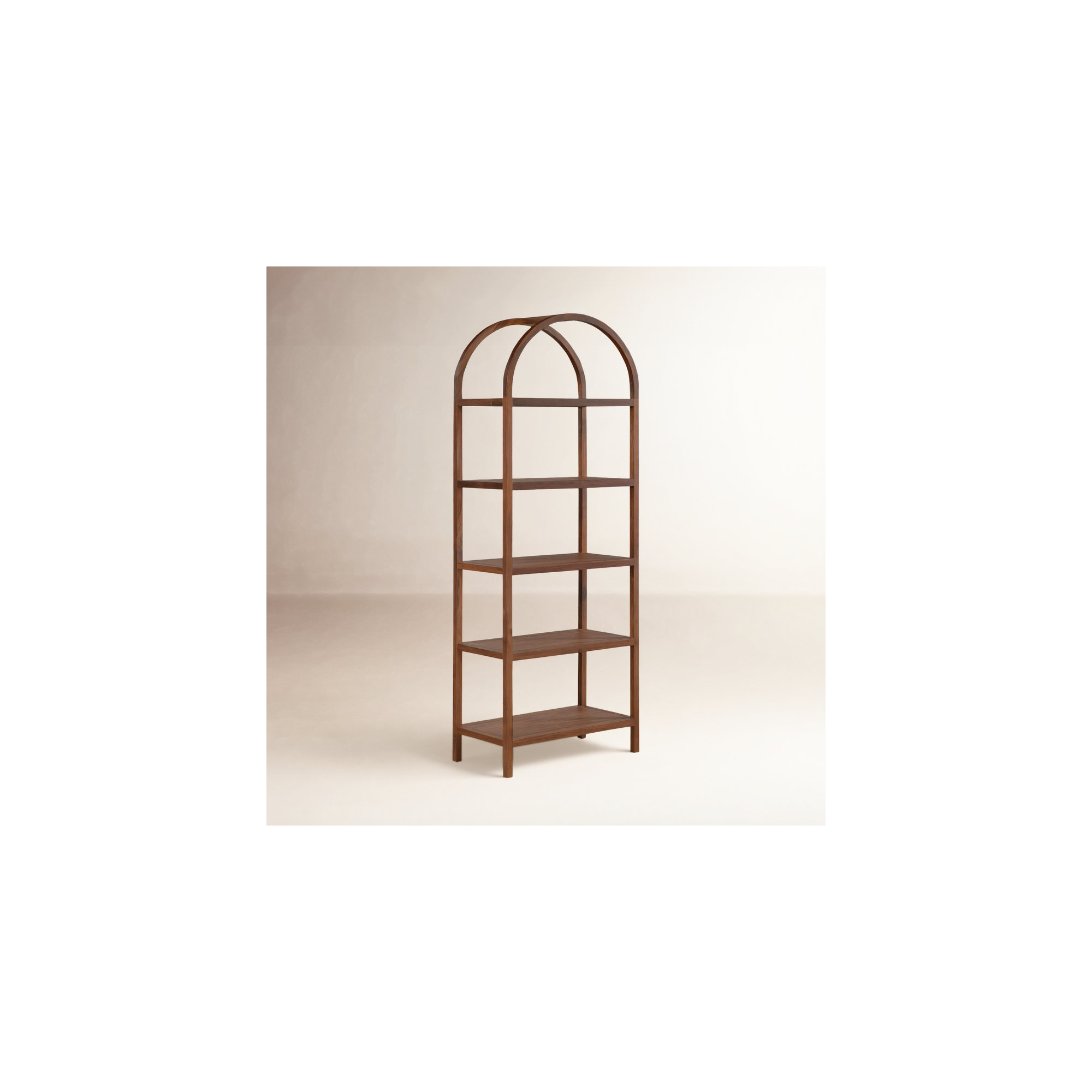 Mishra Standard Bookcase, Walnut