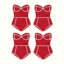 Red Swimsuit Cocktail Napkins