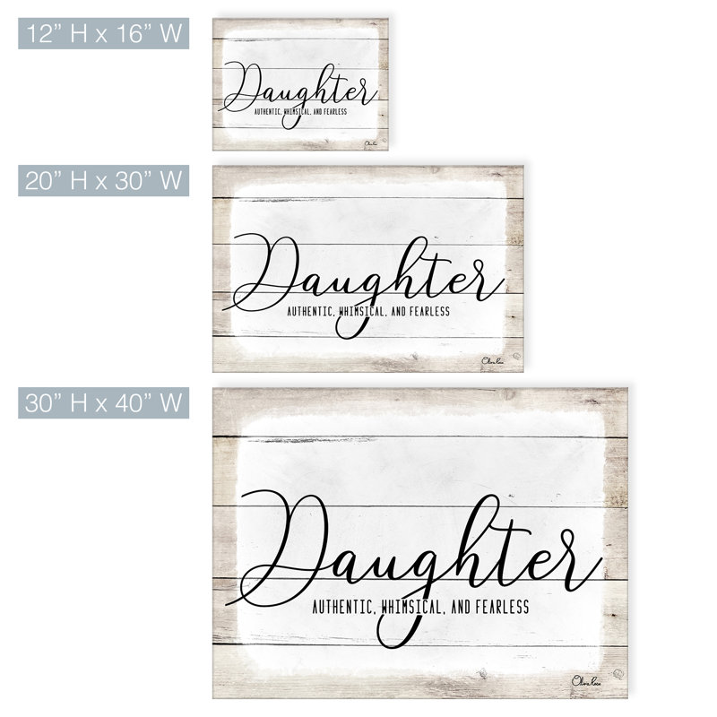 «Daughter», reproduction sur toile tendue, H 30 po x l 40 po x P 1,5 po