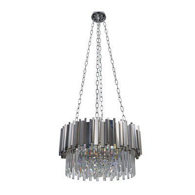 Modern Crystal Chandelier Ceiling Light Fixture for Living Room and Bedroom, Chic Design Lamp