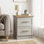 August Grove 2 Drawer Bedside Table-91717319