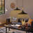 Darionna Industrial Single Matte Black Chandelier Fixture