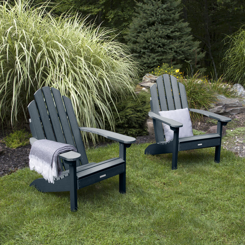 Chaise Adirondack en plastique Rialto, Bleu fédéral