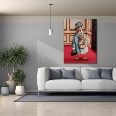 «Her Majesty» par Lucia Heffernan, art mural sur toile