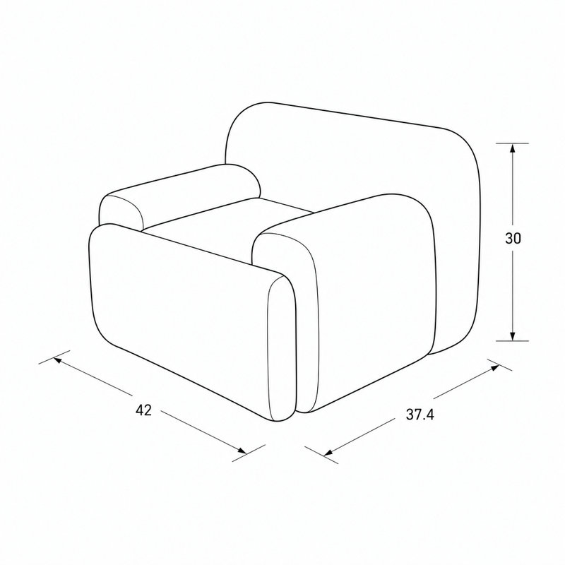 Fauteuil d'appoint surdimensionné large et moderne avec rembourrage moelleux, tissu doux respirant, mousse de soutien et structure intérieure à ressorts, sièges supplémentaires confortables