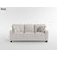 Canapé en chenille moderne et contemporain de 83,5 po avec deux coussins décoratifs confortables et deux coussins décoratifs Levid-1246110834