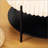 30.9"Wide Upholstered Round Ottoman Coffee Table Foot Rest With Black Metal Legs-518290357