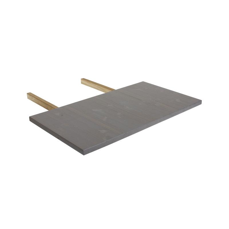 Jeip Solid Wood Table Top, Grey, 3cm H x 78cm W x 40cm D