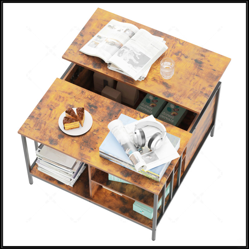 Table basse à plateau relevable Farmhouse