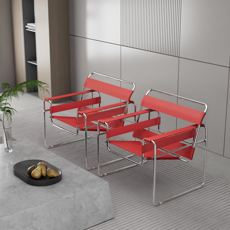 Torvehallerne Accent Armchair With Stainless Steel Frame - Modern Design, Comfy Seating, 91 cm H x 61 cm W