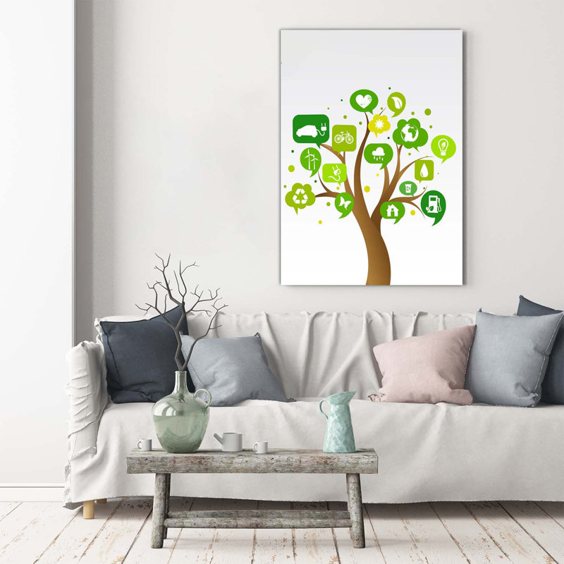 Ecological Tree - Wrapped Canvas Print