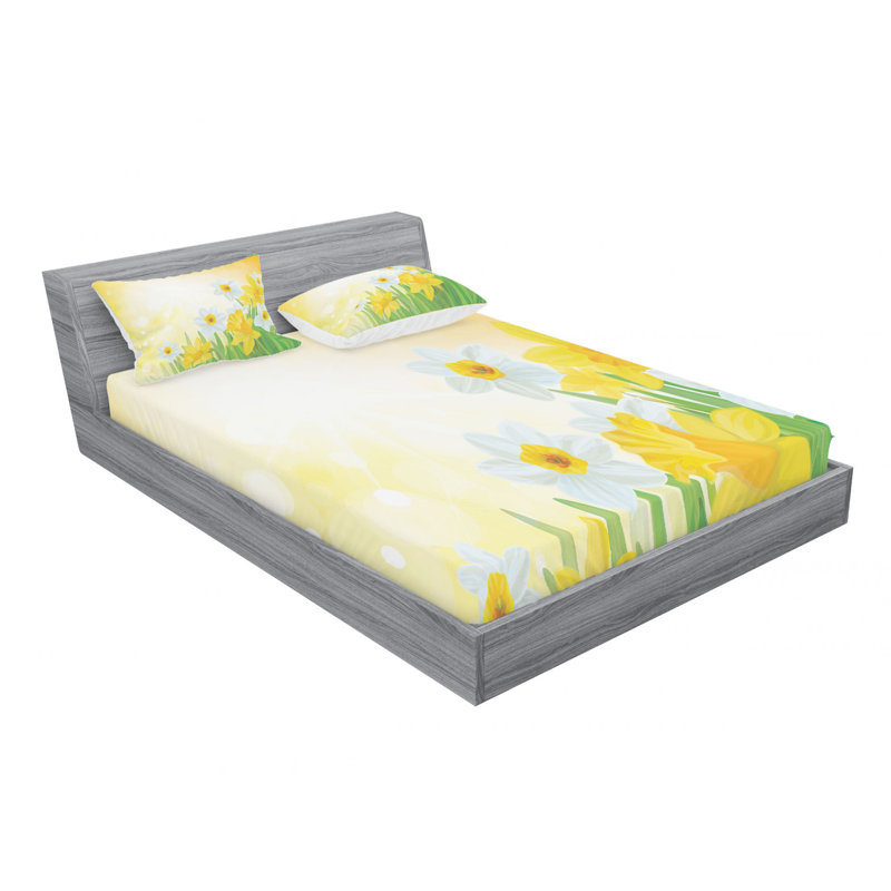 Microfiber Sheet Set, Queen Sheet Set with Fitted Sheet