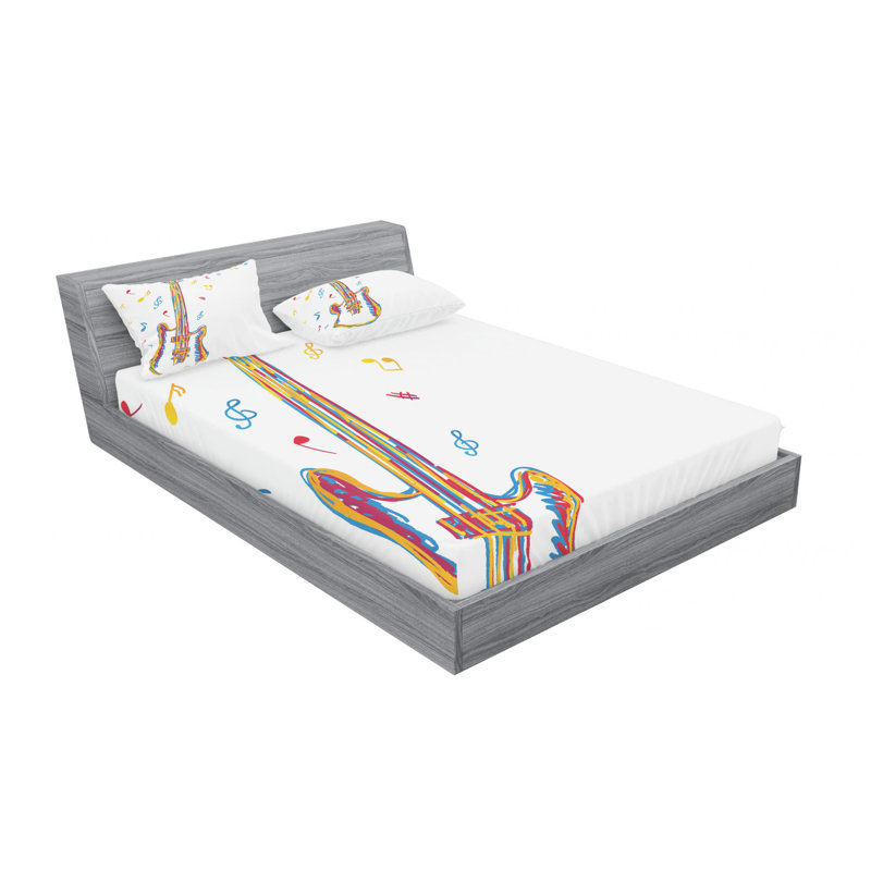 Microfiber Sheet Set, Full/Double Sheet Set with Fitted Sheet