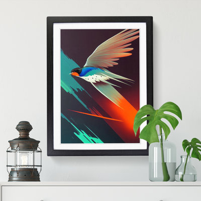 Swallow Cyberpunk - Single Picture Frame Print