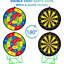 Grand jeu de fléchettes pour enfants, jeu de fléchettes à double face pour enfants avec balles collantes et fléchettes