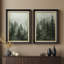 Neutre brume abstraite - ensemble de 2 reproductions d'art mural encadrées de qualité supérieure sur papier 26 po x 36 po-121103656