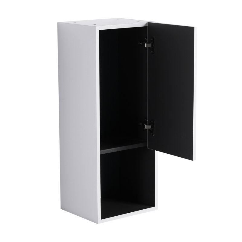 Armoire murale 3 portes 3 portes, style moderne, à fermeture douce, gracieuse 12 po 3 portes, blanc, montage élégant