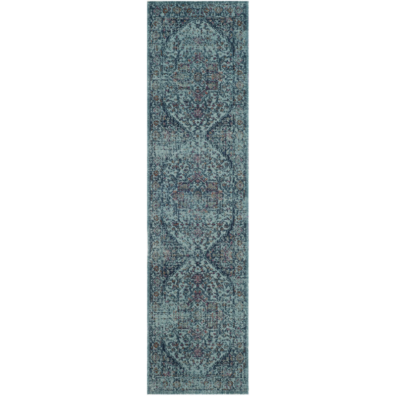 Zariyah Oriental Cotton Hand Woven Area Rug, Runner 66 x 244 cm