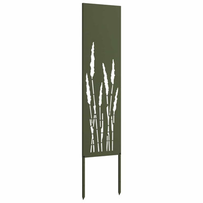  Garden Privacy Screen Olive Green 32 X 140 Cm Cold-Rolled Steel