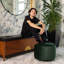 Pouf rond en velours de 20 po Franka-463028577