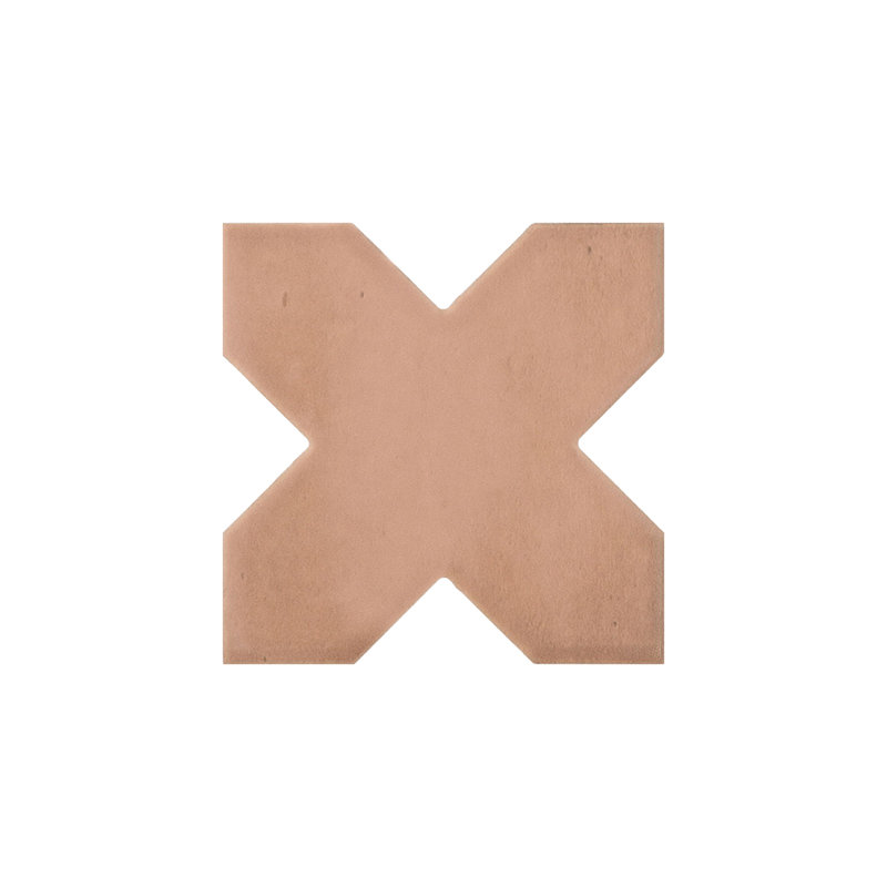 Carrelage motif étoile et croix, Rouge