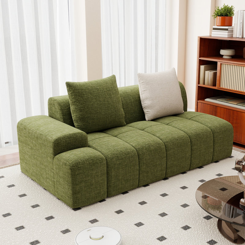 Causeuse modulaire Boneless, Vert