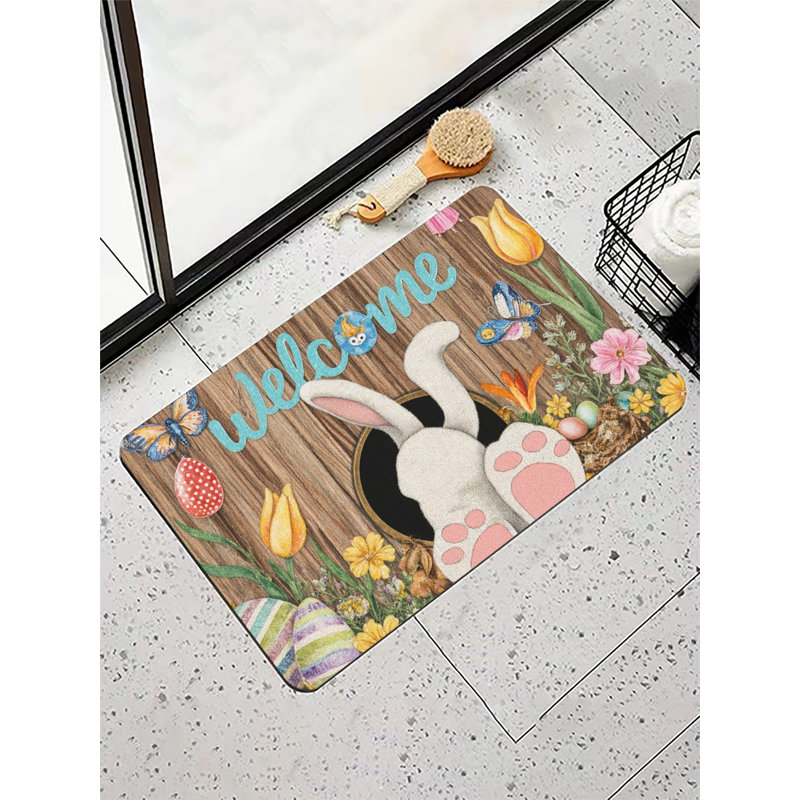 Welcome Easter Bunny Bath Mat, 36 x 24 inch