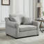 Fauteuil d'appoint moderne en chenille surdimensionné-105526456