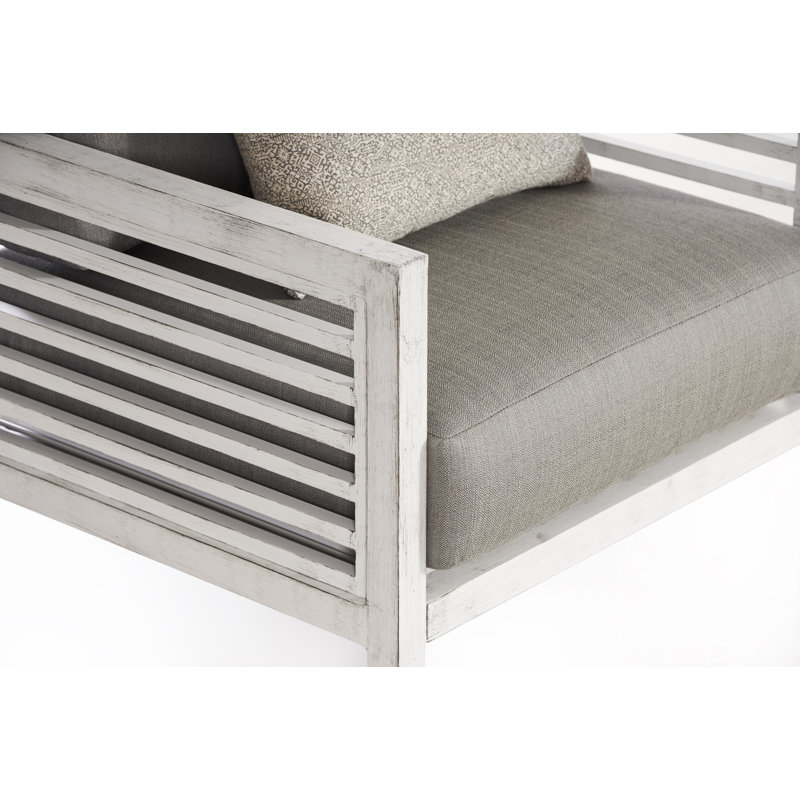 Canapé modulaire avec coussins Torland, Tissage uni ardoise coulée Sunbrella®